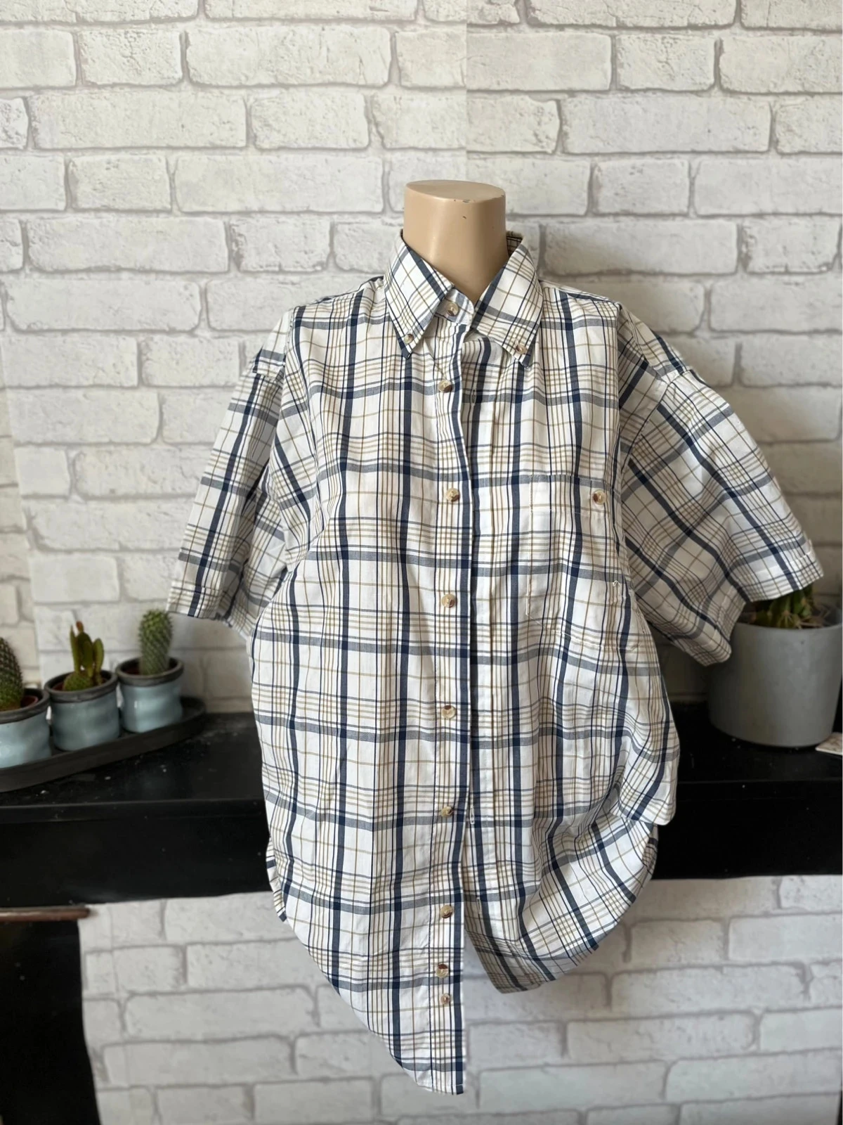 Chemise à carreaux manches courtes – Taille 40 – DAXON